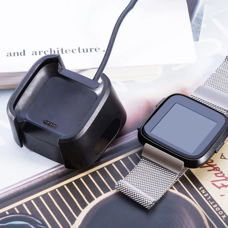 1Pcs Practical Outdoor Tools Charging Cradle Dock USB Data Cable Base Charger For Fitbit Versa Watch For Outdoor Camping