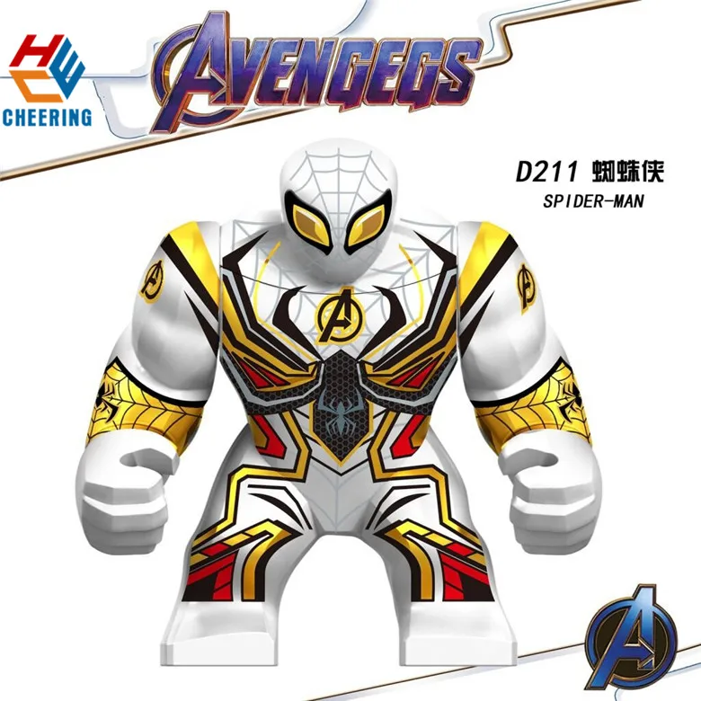 

Single Sale 7CM Big Size Infinity War Movie 4 Spider-Man Super Heroes Building Blocks Figures Best Gift For Children D211