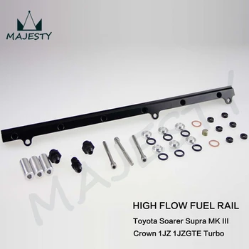 

High Flow BILLET INJECTOR FUEL RAIL FOR Soarer Supra MK III Crown 1JZ 1JZGTE Black