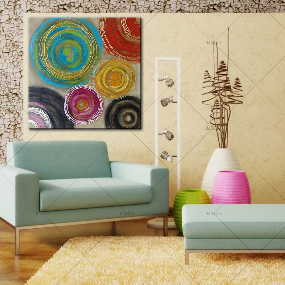 Large-Handpainted-Abstract-Modern-Colorful-Spot-Circles-Oil-Painting-On-Canvas-Hand-Made-Painting-For-Living (1)