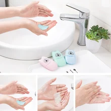 50 шт./компл. Новое одноразовое мыло в коробке бумажная переносная ручная мойка коробка ароматическое кусковое листовое мини-мыло