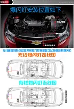 For 12VAutomotive bright high-power wireless network in a trailer sixteen Strobe lights led lamp conversion Hoi Free Shipping