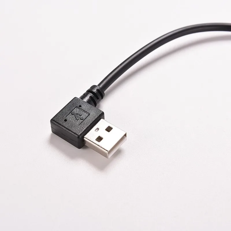 JETTING 27 см 1 шт. под прямым углом USB 2,0 OTG Мужской до 90 градусов левый угол Micro USB 5 Pin Мужской кабель Шнур адаптер разъем