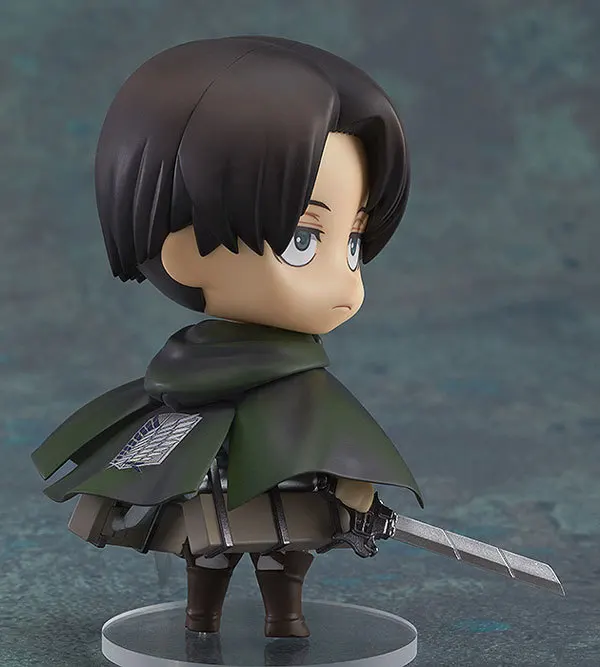 Nendoroid атака на Титанов Shingeki no Kyojin Скаутинг Легион Леви риваиль 390 Эрен 375 ПВХ фигурка Модель Коллекция игрушек