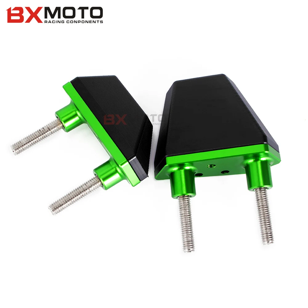 Аксессуары для мотоцикла BXMOTO с ЧПУ Kawasaki Z1000 2007 2008 2009 Green Frame Sliders Crash Pad Protector Falling