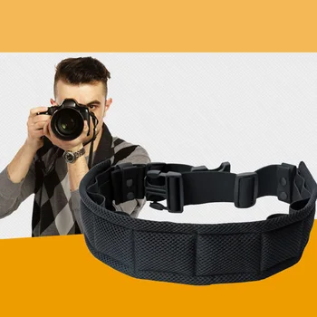 

Outdoor Photography Adjustable Waist Strap Belt with D-Rings for Hanging Tripod Camera Lens Case Flash SD Card Pouch