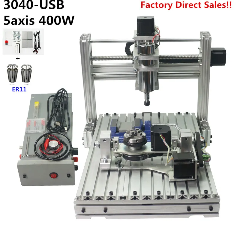 CNC гравер фрезерный станок DIY 3040 PCB резьба по дереву гравировка Mach3 USB порт с ER11 CNC 4030 деревообрабатывающие фрезерные станки