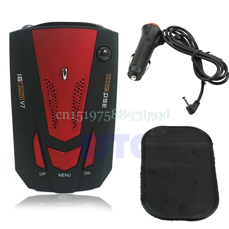 

360 Degree Car Speed Limited Detection Voice Alert Anti Radar Detector Red