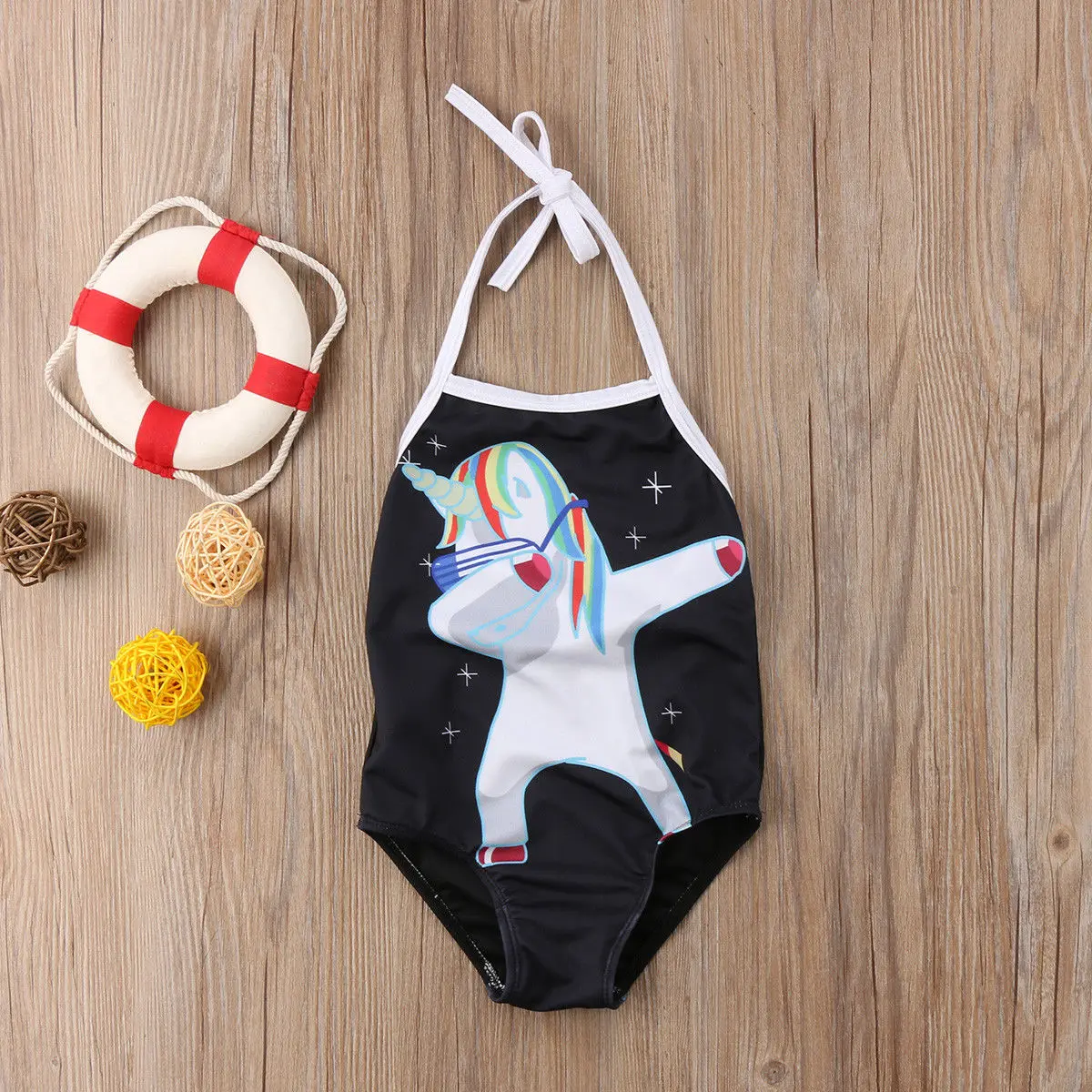 

Toddler Kids Baby Girl Child Unicorn Bandage One Piece Bikini Swimwear Swimsuit Monokini Bathing Suit Beachwear