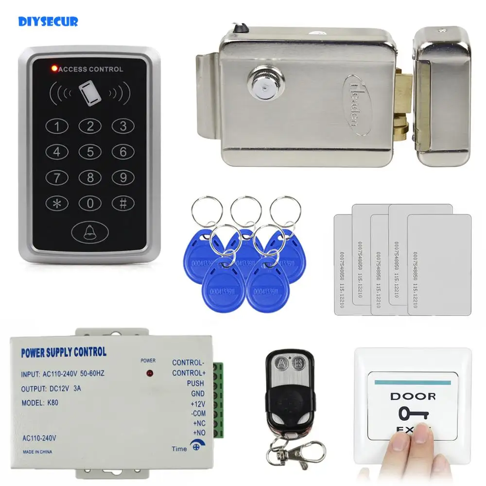 Пульт дистанционного управления DIYSECUR система контроля доступа Rfid 125 кГц полный