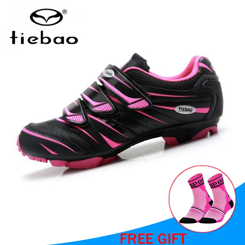 pink cycling shoes