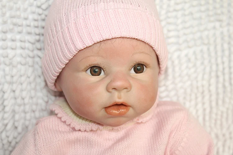 Goedkoop NPKCOLLECTION 22 Inch 55 cm Zeer Zacht Siliconen Pasgeboren Baby Doll Reborn baby Poppen Levensechte Echte Baby Doll voor kinderen Gift