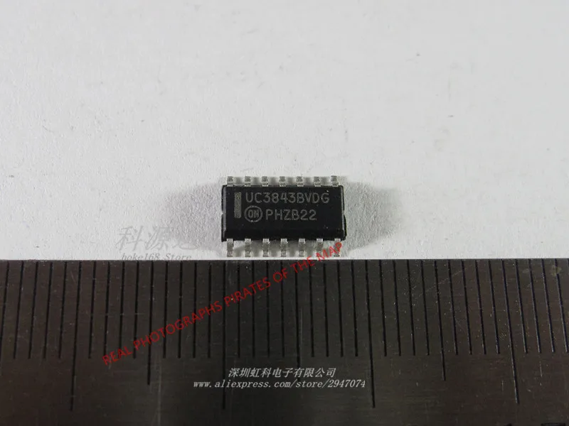 

10pcs/lot UC3843BVDR2G SOP-14 UC3843BVDG UC3843 SOP14 High Performance Current Mode Controllers