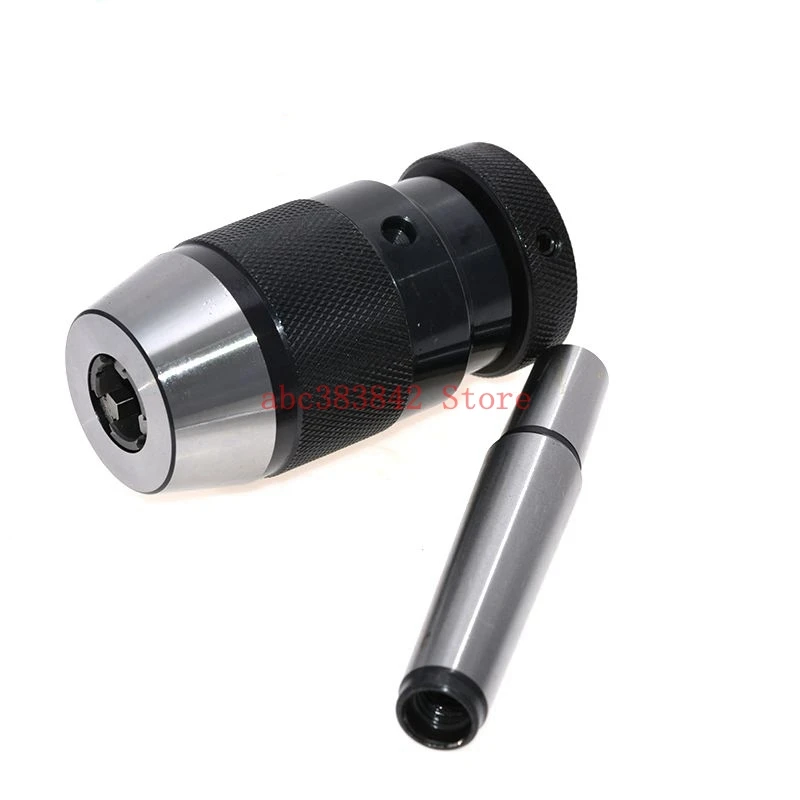 

1SET Keyless Drill Chuck Self Tighten Automatic Locking Chuck 1-10mm B12 MT2/ B12 MT3 shankn B12 MT4 Morse Taper shank