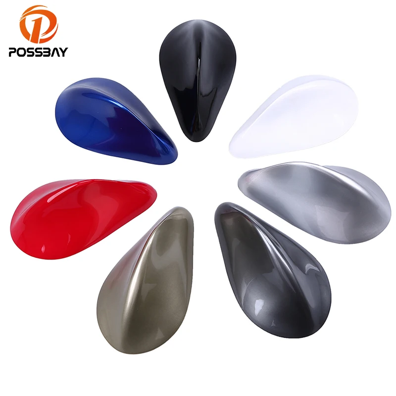 

POSSBAY Car Front Shark Fin Antenna AM FM Signal Aerials Auto Radio Antennas Decoration Universal for BMW Ford VW Roof Decals