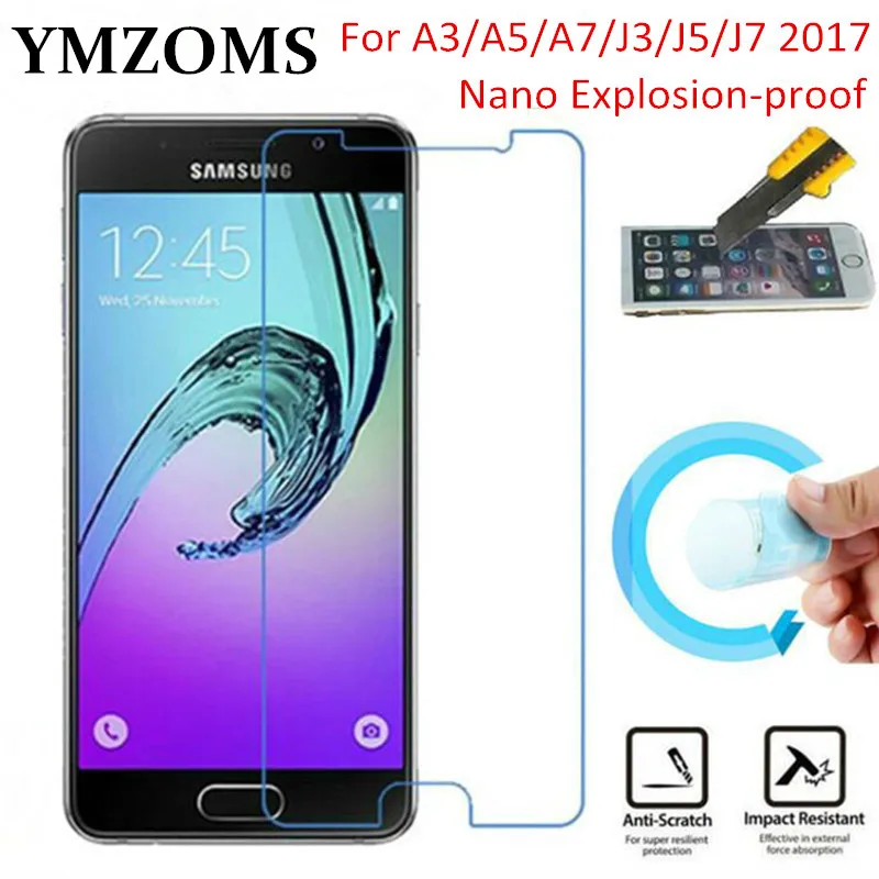 Мягкая Взрывозащищенная нано защитная пленка для Samsung Galaxy A3 A5 A7 J3 J5 J7 2017 Защитная