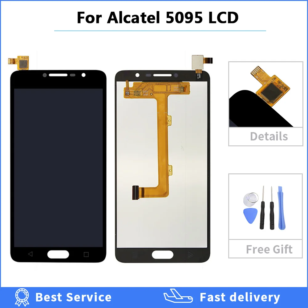 Высокое качество 5 дюймов для Alcatel Pop 4S 5095B 5095I 5095 K 5095L ЖК-дисплей дигитайзер