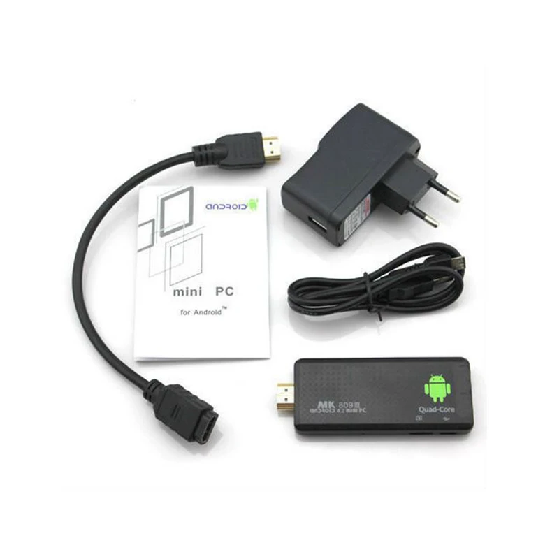 Четырехъядерный процессор MK809 III ТВ приставка Android 7 1 Smart TV Stick 2 Гб ОЗУ 8 ПЗУ Bluetooth Wi Fi