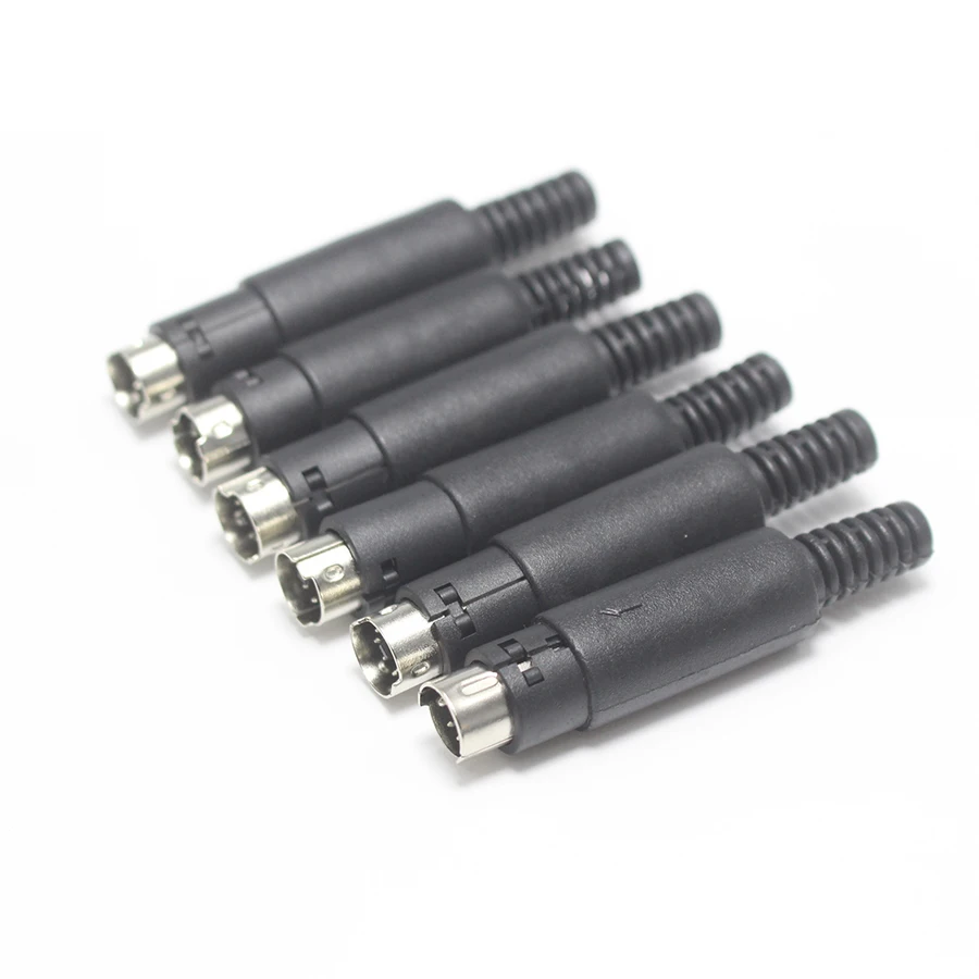 EClyxun 1 шт. Mini 3 4 5 6 7 8 Pin Din штекер с пластиковыми магнитными паяльными кабелями DIY