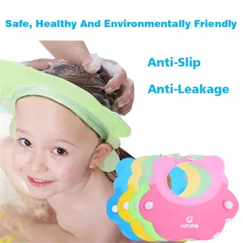 

Children's Shampoo Cap Baby Waterproof Cap Silicone High Elastic Thickening For Children