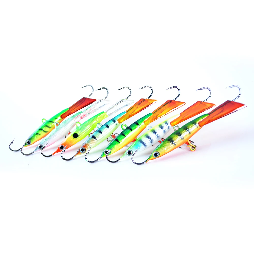 FISH KING 3D Eyes Ice Fishing Jig Head Hard Lure Wobbler 25G/94MM