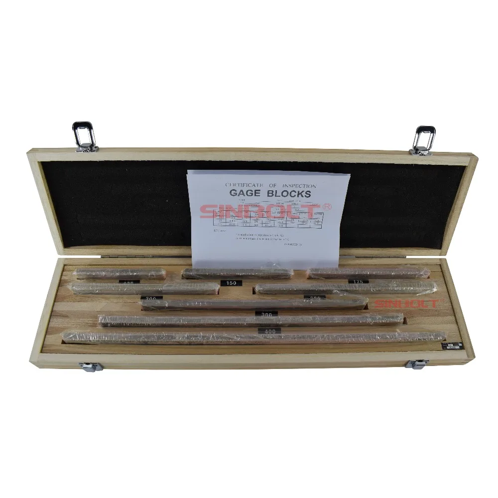 Block gauge set, block gauge 125 500mm,8pcs/set, 1 Gradein Gauges from