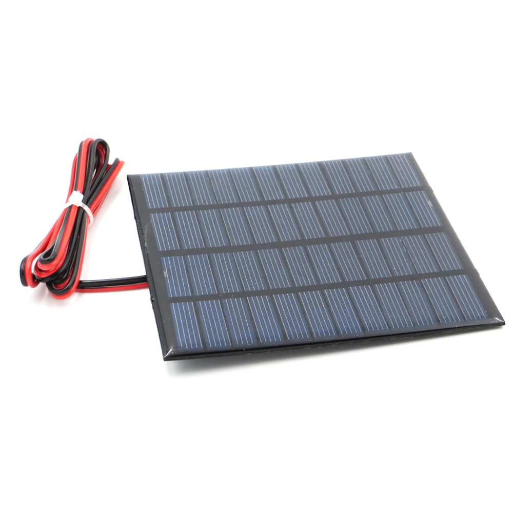 

1pc x 12V 150mA with 100cm extend wire Solar Panel Polycrystalline Silicon DIY Battery Charger Small Mini Solar Cell cable toy