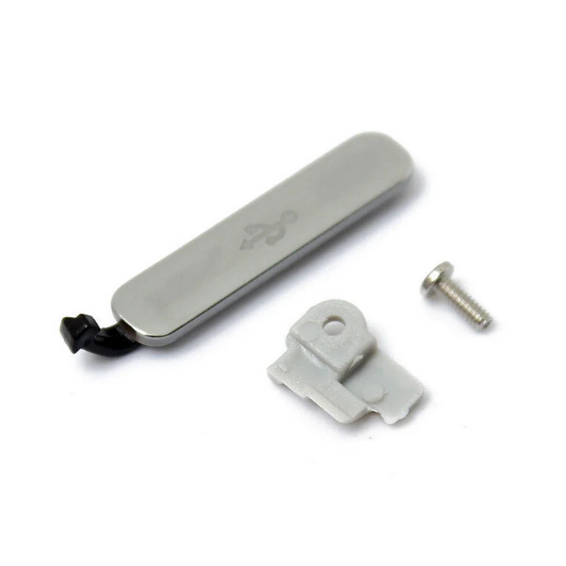 

1Set USB Charge Port Flap Cover for Samsung Galaxy S5 Charge Port Dust Plug Mobile Cell Phone Dustproof Plug Replacement + Screw