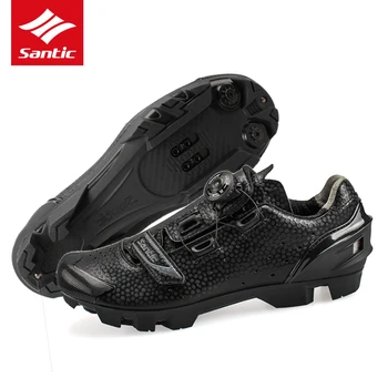 

Santic Pro Cycling Shoes 2019 Men Racing MTB Bike Shoes PU Breathable Self-locking Mountain Bicycle Shoes Zapatillas Ciclismo