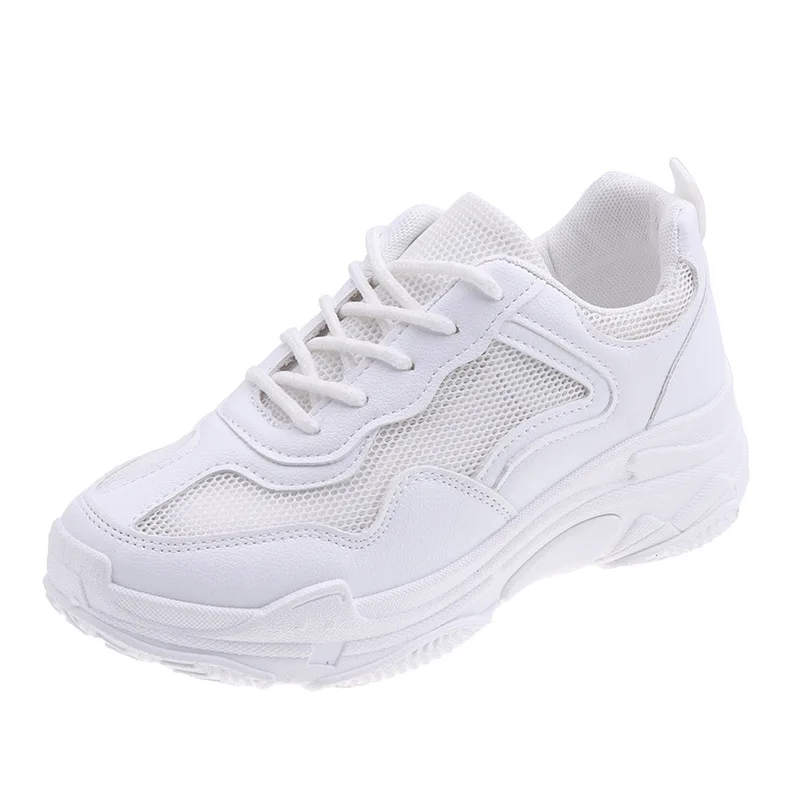 

Summer Single Sports Shoes Ladies Breathable Mesh Sneakers Vulcanized Shoe Women's Casual Chunky Running Sneakers Shoes 2019