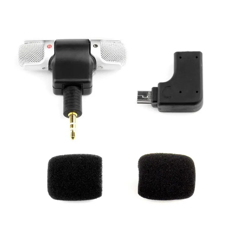 

External Microphone Mic + Adapter + Standard Frame Kit Fit For GoPro Hero 4 3+ 3