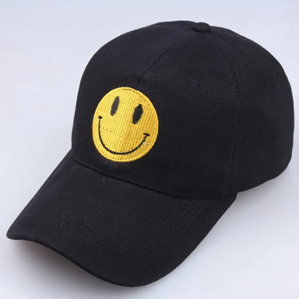 smiley face baseball cap