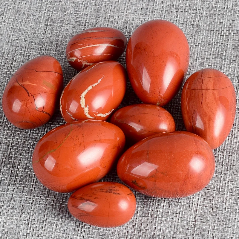 No Hole Undrilled Natural Red Jasper Yoni Egg Pelvic Kegel Exercise Jade Egg Tightening Vaginal Muscle BenWa Ball