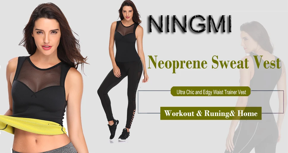 NINGMI Slimming Body Shaper Waist Trainer for Women Zipper Blouse Neoprene Sauna Vest Warming Shirt Long Sleeve Jacket Shapewear shapewear for women