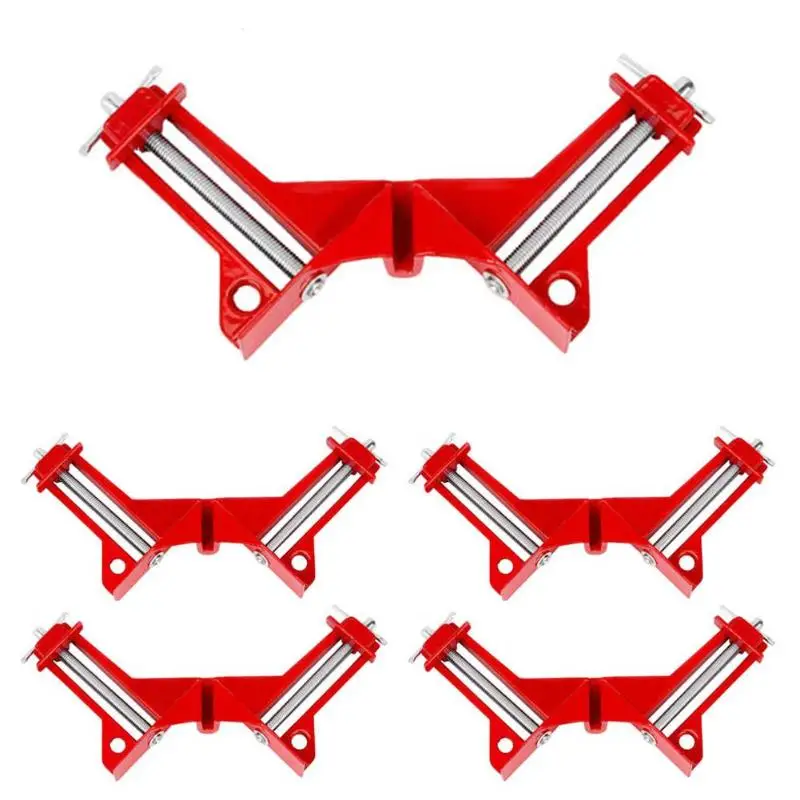  4 PCS Rugged 90 Degree Right Angle Clamp DIY Corner Clamps Quick Fixed Fishtank Glass Wood Picture 