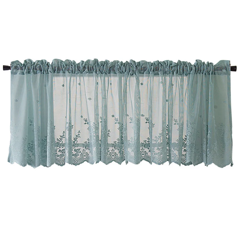 Waffle Woven Textured Curtain Valance European Window Covering Bathroom Water Repellent Living Room Bedroom Curtains Kitchen L4