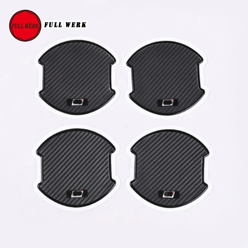 

4pcs/set TPU Car Exterior Door Bowl Cover Anti Scratch Film Sticker Decal for 8th Camry 18-19 Carbon Fiber Protective Accessorie