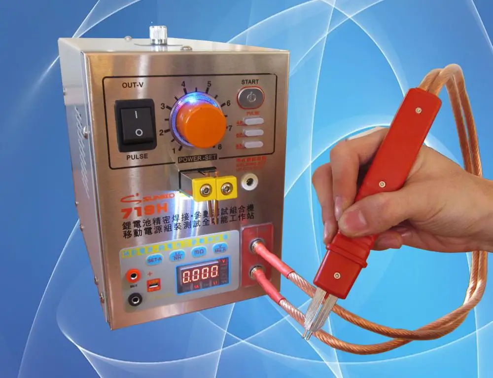 SUNKKO 719H BANK Battery Assembly precision 18650 battery spot welder digital tester Multifunctional work station 220V | Инструменты