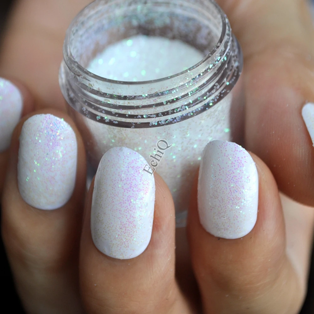 GLOSSY WHITE PEARL SET #AcrylicNailsCoffin | White glitter nails, Prom nails,  White nail designs