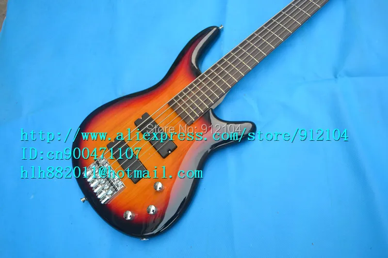 free shipping new 6 strings electric bass guitar in fade with no point mark made in China+foam box F-1242 цена free shipping new 6 strings electric bass guitar in fade with no point mark made in China+foam box F-1242 цены онлайн