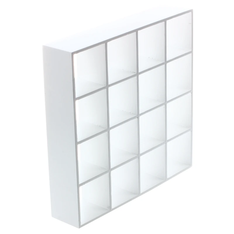 1/ 12 Dollhouse Miniature 4 Playwood Display Shelf Model - White |