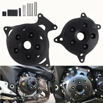 

Black Left Right Engine Stator Cover Engine Guard Protection Side Shield Protector For Kawasaki Z800 2013-2016 Z 800 2015 2014