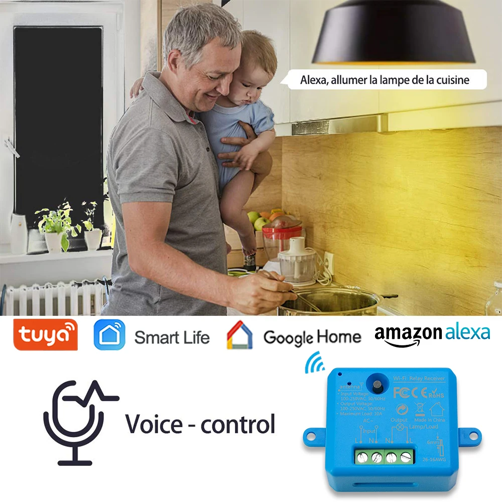 Tuya умная жизнь WiFi розетка маленький модуль DIY умный дом автоматизация Google Home эхо