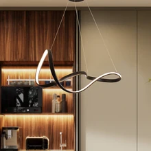 Creative New White/Black Modern LED Pendant Lights for Dining Kitchen Room Living Room Hanging Suspension Pendant Lamp Creative New White/Black Modern LED Pendant Lights for Dining Kitchen Room Living Room Hanging Suspension Pendant Lamp