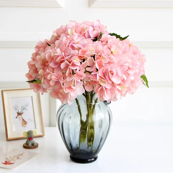 

INDIGO - 24pcs Hydrangea Display Flower Home Table Decorative Artificial Flower Wedding Party Flower Event Free Shipping