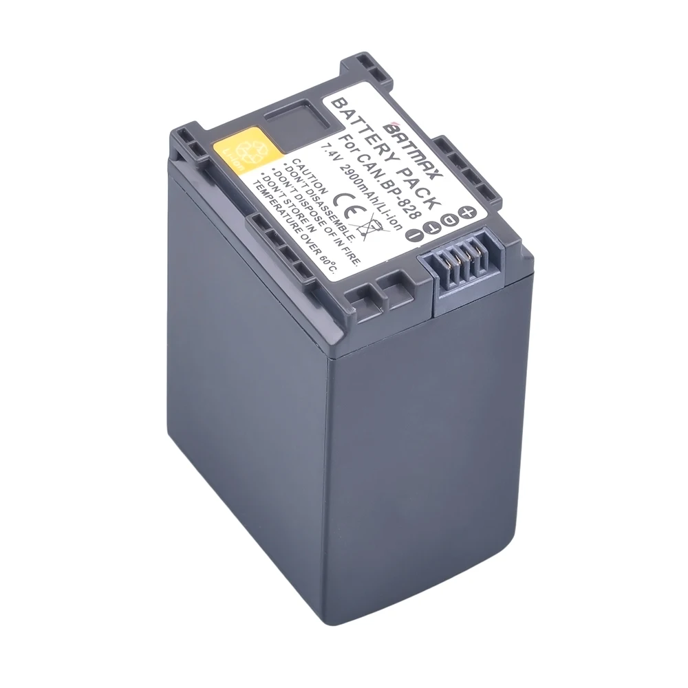 Carregador de Bateria + Carregador de Bateria para Canon Xa20 e Filmadoras Kits Bp-828 bp 828 Vixia hf G30 G40 Baterias Xa25 1 Pcs 2900 Mah - Image 3