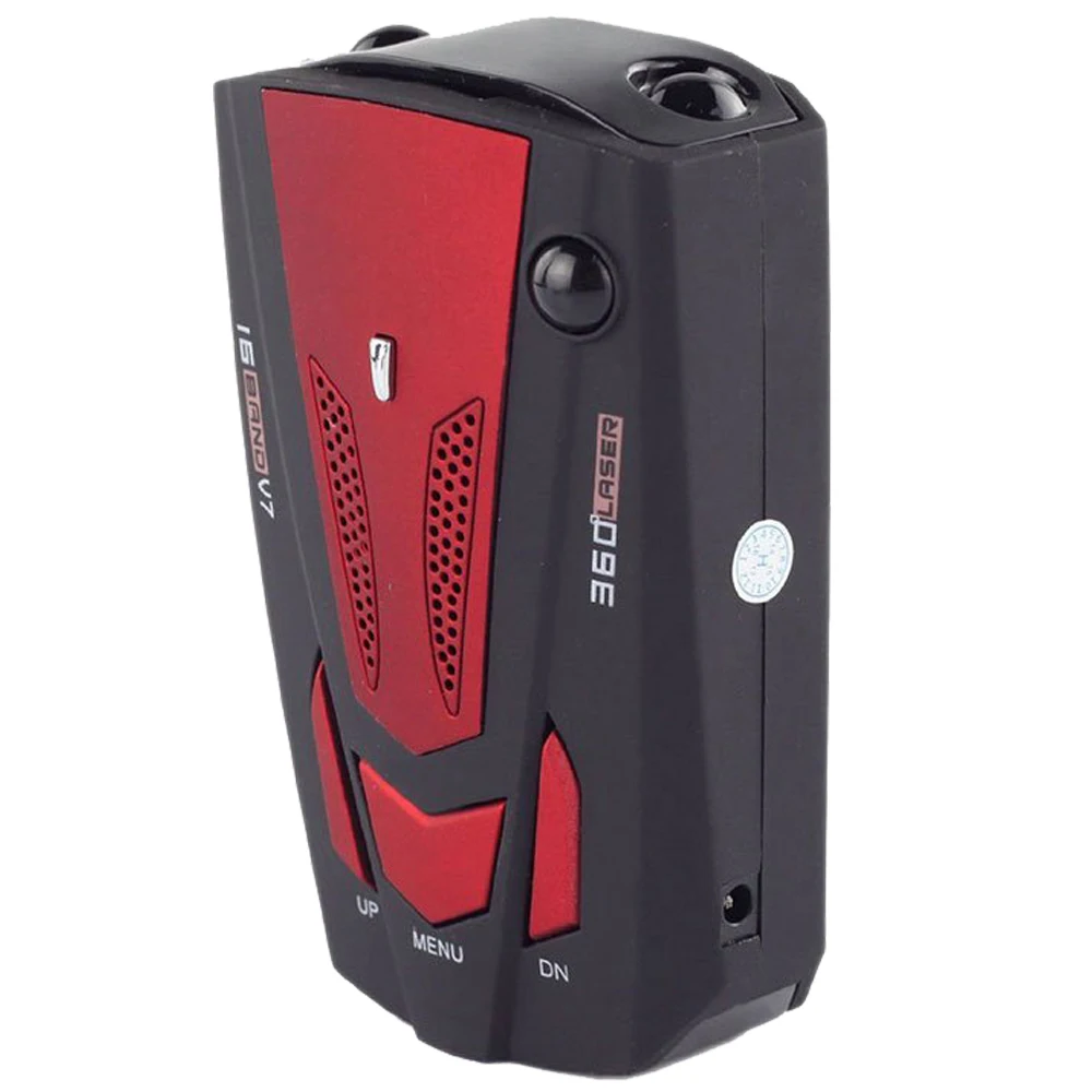 Hot Sale V7 LED Display 360 Degree Car Speedometer GPS Radar Detector (Red)