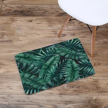 Горячая Распродажа полиэстер с принтом растений 40*60 см мягкий коврик для ванной комнаты кухня туалет абсорбирующий Коврик Нескользящие коврики ковер высокого качества