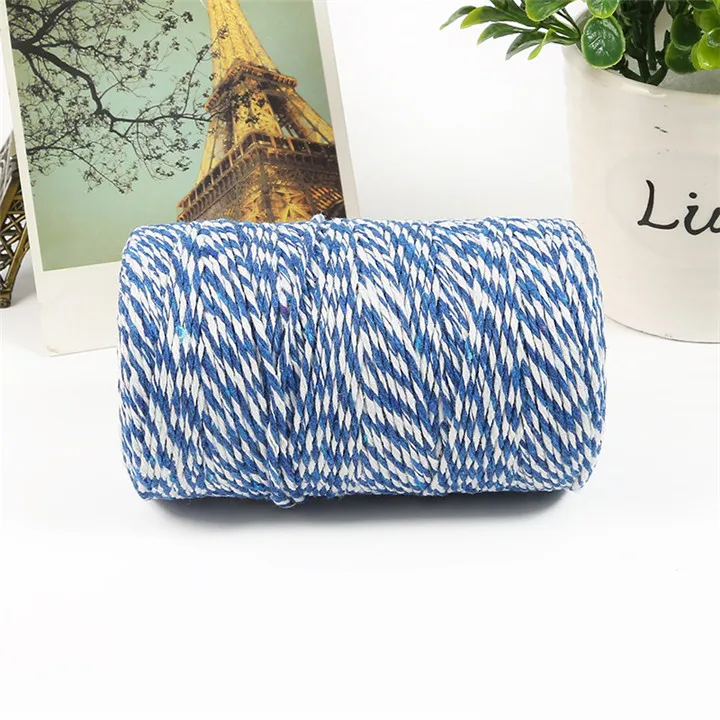 2  100m x2mm Cotton Yarn Thread DIY Handmade Knitted Thread For Child Baby Knitting Crochet Yarn Diy Crafts Clothing Sewing Yarns