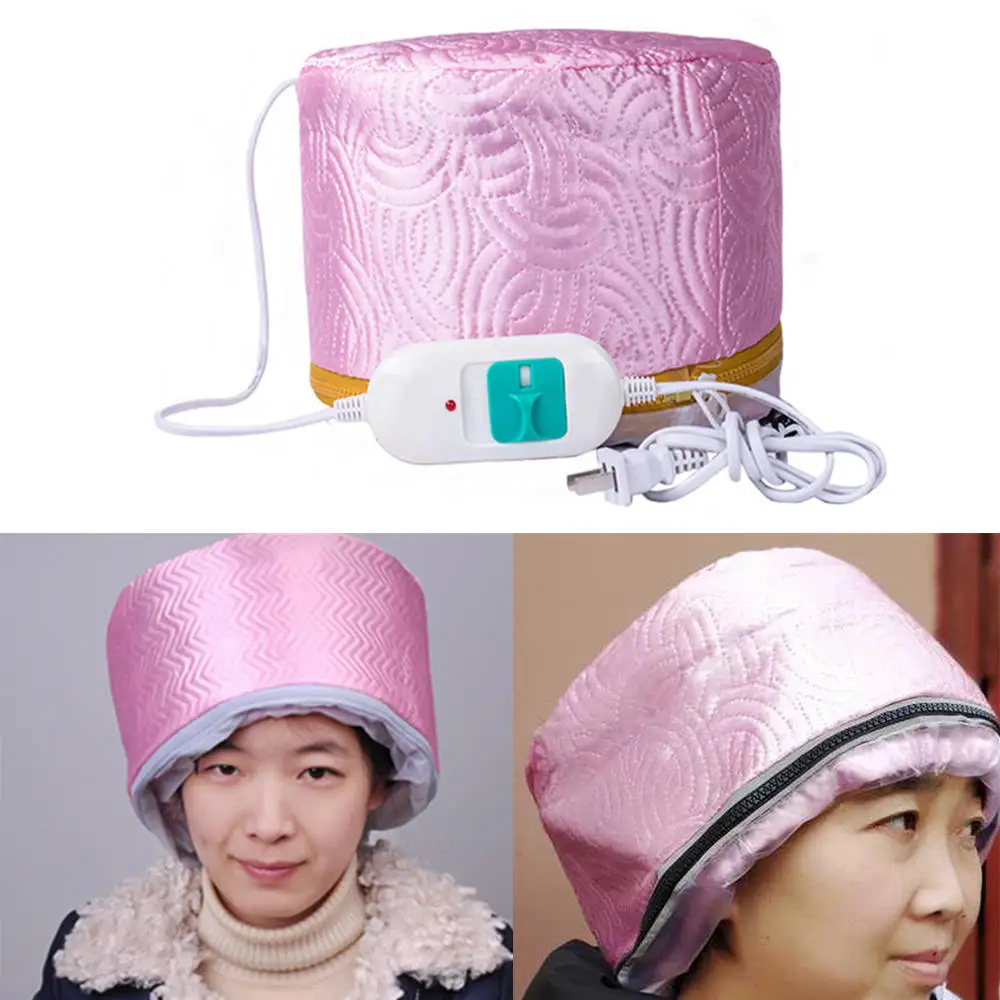 Hair Oil Cap Mask Thermal Baking Heating Temperature Controlling Protection Electric Steamer 220V | Красота и здоровье